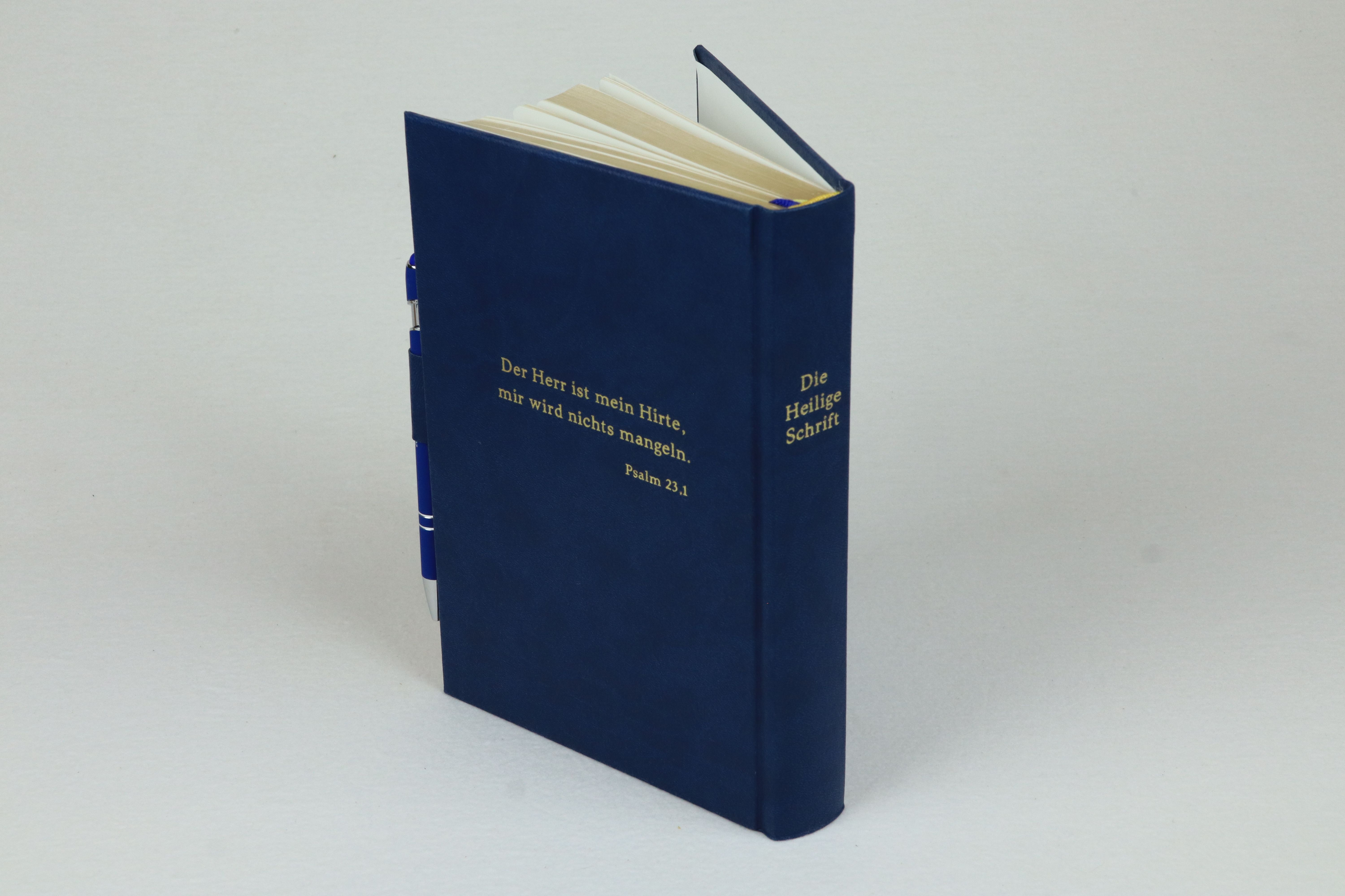 Neu eingebundene Bibel mit diversen Prägungen