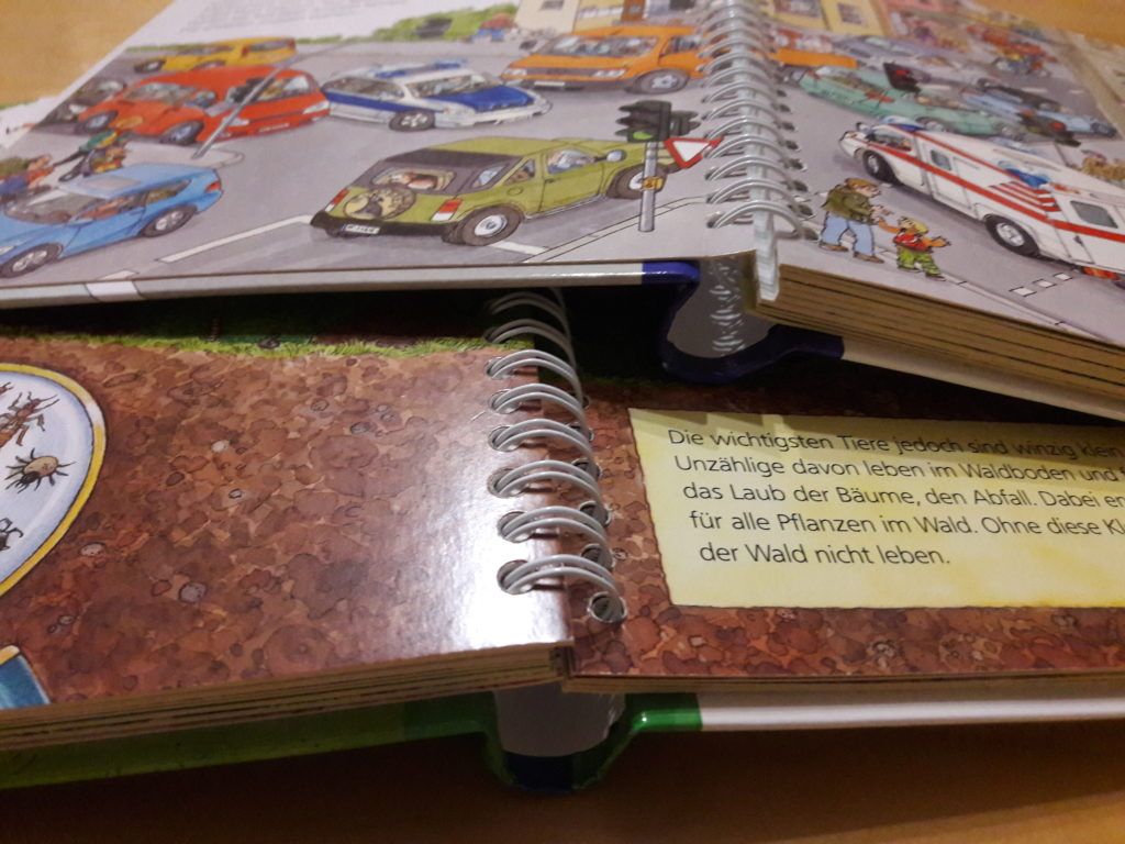 Defekte Drahtschlaufenbücher